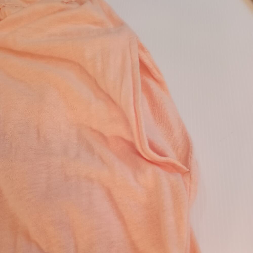 American Eagle Spaghetti Adj Strap Peach colored Maxi Dress Tiered Boho NWT Med - Picture 8 of 11